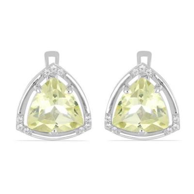 BUY 925 SILVER  BRAZILIAN AMETHYST GEMSTONE CLASSIC EARRINGS